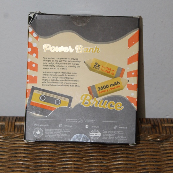 Artikl.  Bruce Power Bank. Portable Charger - Picture 3 of 6